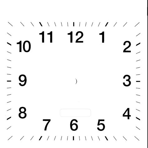 printable picture of clock face.